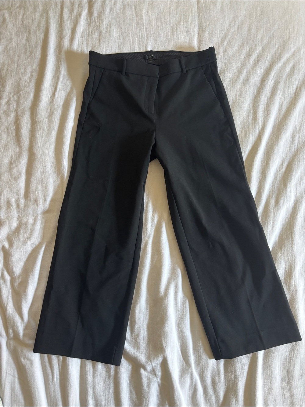 J Crew Wide Leg Crop Pant in 365 Crepe